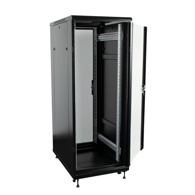 Server Rack, Network Cabinet, Glass Door 32U - Showgear | Bellalite Server Rack, Network Cabinet, Glass Door 32U - Showgear | Bellalite