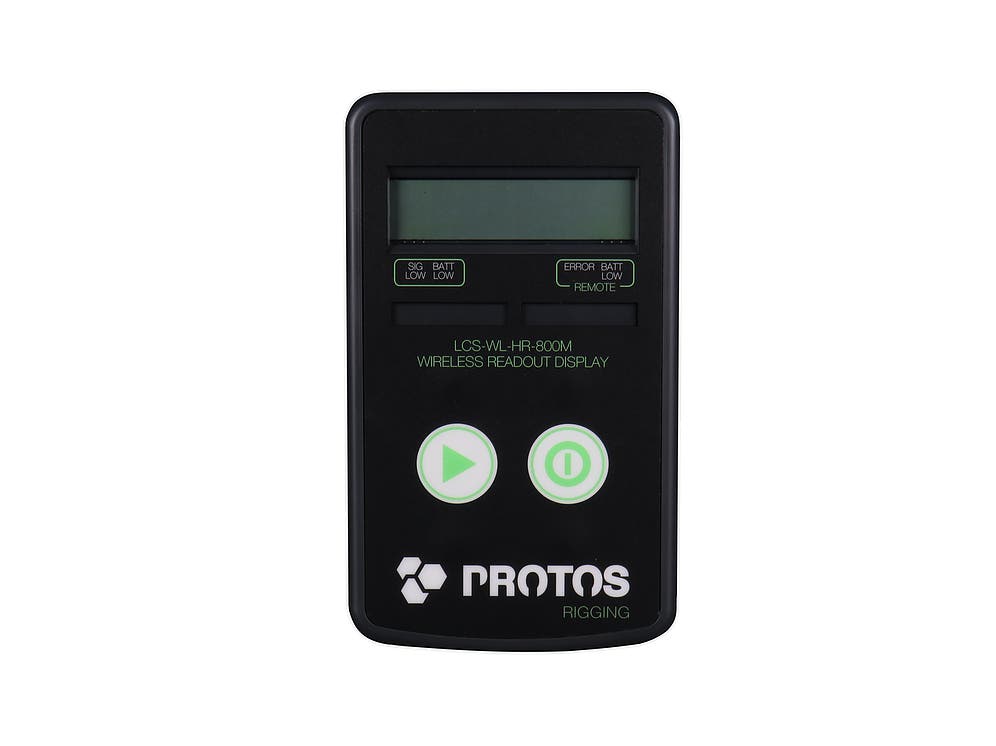Protos Wireless Loadcell Handheld Readout 800m - PROTOS | Bellalite Protos Wireless Loadcell Handheld Readout 800m - PROTOS | Bellalite
