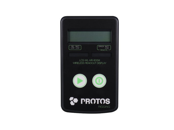 Protos Wireless Loadcell Handheld Readout 800m - PROTOS | Bellalite Protos Wireless Loadcell Handheld Readout 800m - PROTOS | Bellalite