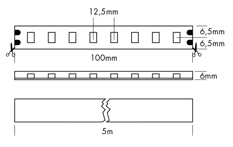 Flex Strip IP68 400 HE+ Mono, per meter - PROLED | Bellalite