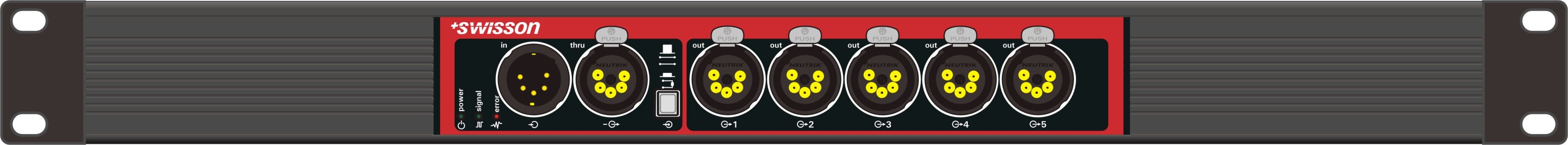 Single DMX-Split 19" - Swisson | Bellalite