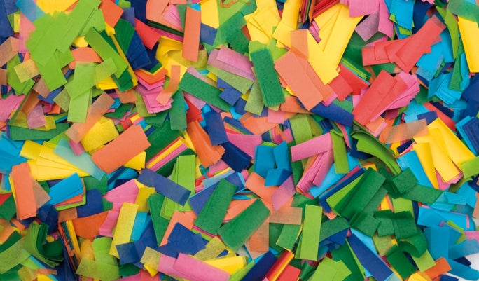 Konfetti Multicolour 55x17mm Slowfall - Showgear | Bellalite Konfetti Multicolour 55x17mm Slowfall - Showgear | Bellalite