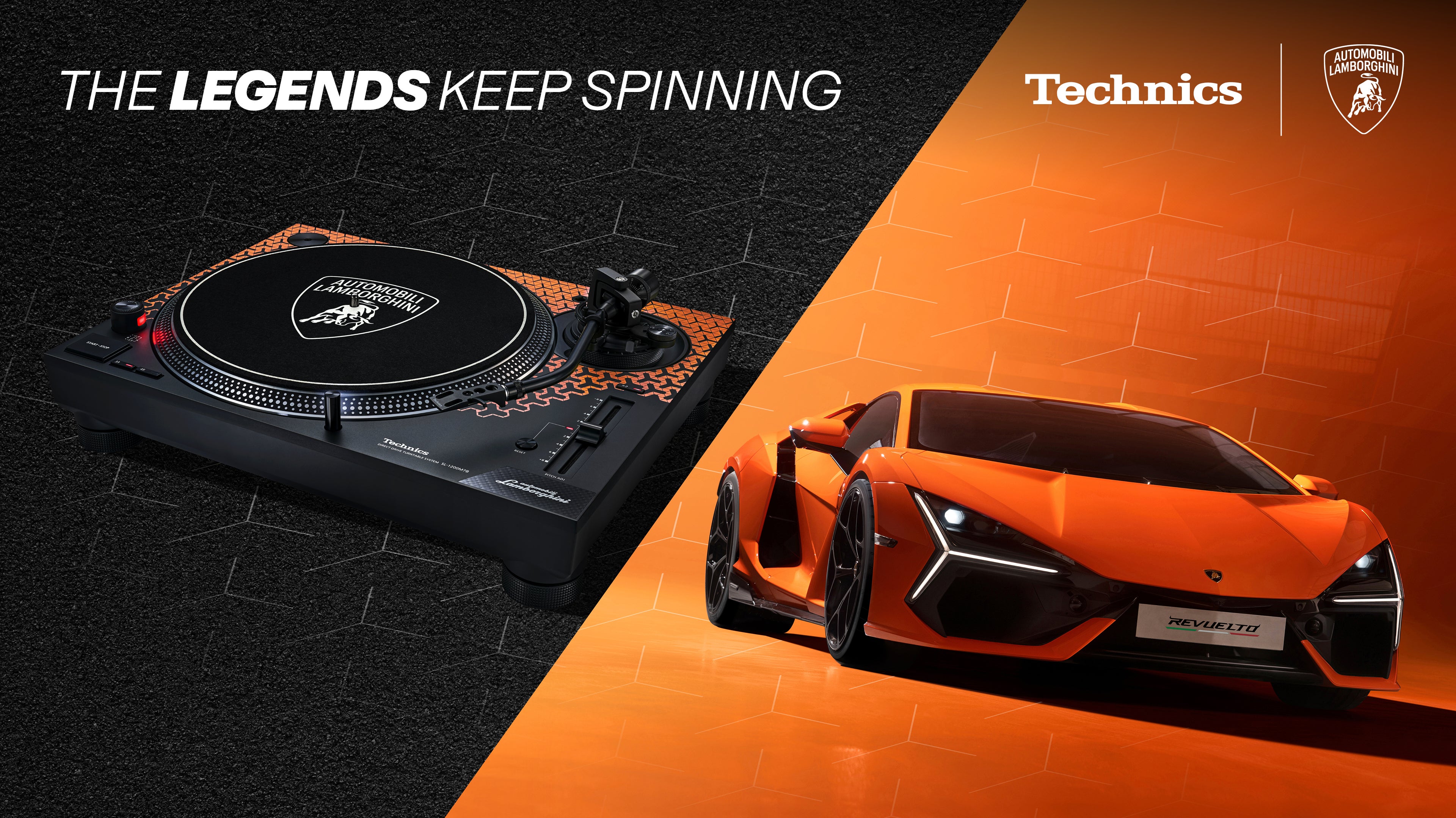Technics SL-1200M7B Automobili Lamborghini Collaboration Orange - Technics | Bellalite