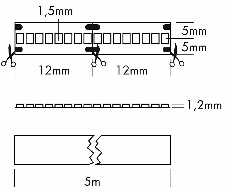 Flex Strip 2110 UHD G2, per meter 2700 K - PROLED | Bellalite