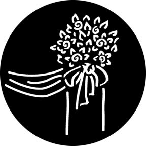 Floral Decoration 1 Metallgobo, (50mm/38mm) - Rosco | Bellalite