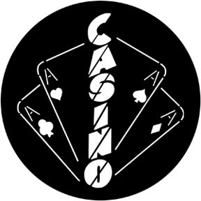 Casino Metallgobo,  E-Size (37,5mm) - Rosco | Bellalite