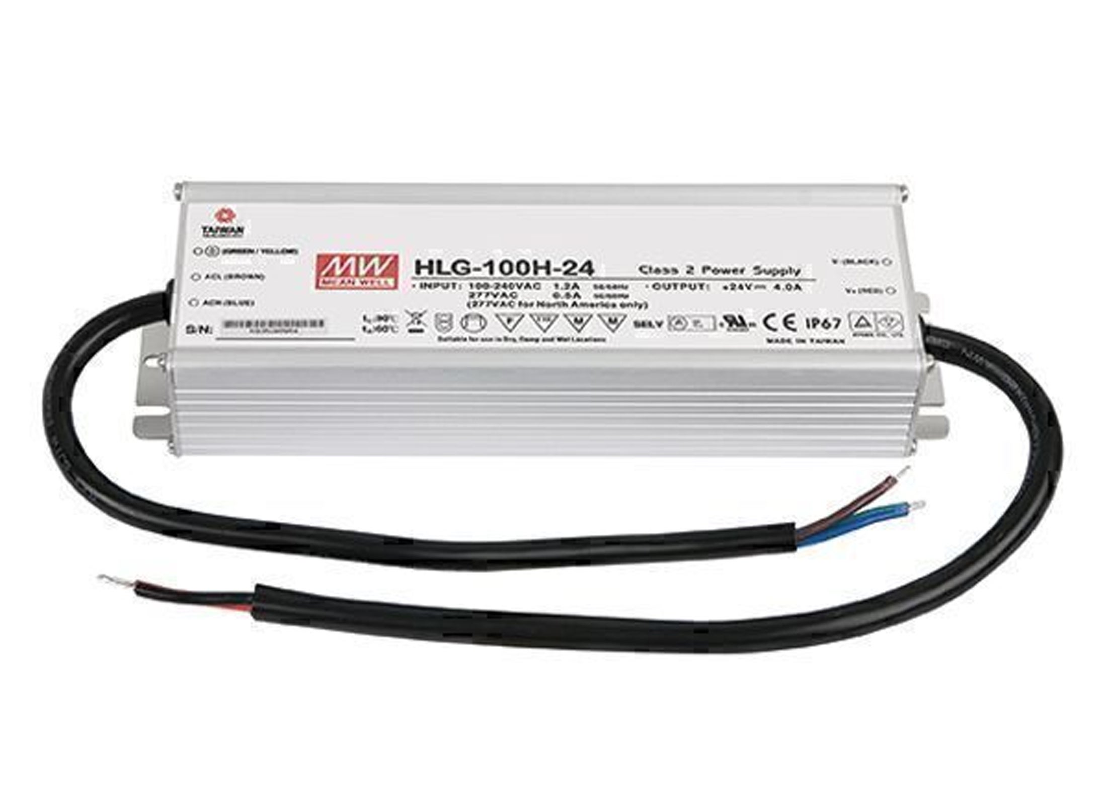 Mean Well HLG-100H-24 PRO 24V 96W IP67  - Mean Well | Bellalite