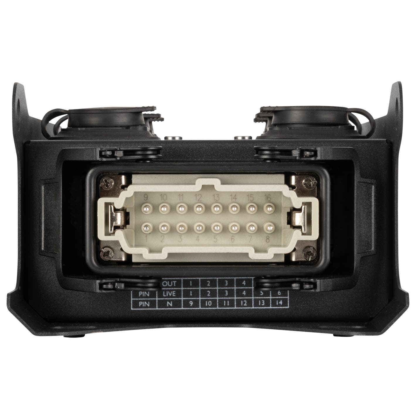 PowerCore 1m.6p 16-Pin Harting IN / 6x Power Pro True UT - Showgear | Bellalite PowerCore 1m.6p 16-Pin Harting IN / 6x Power Pro True UT - Showgear | Bellalite
