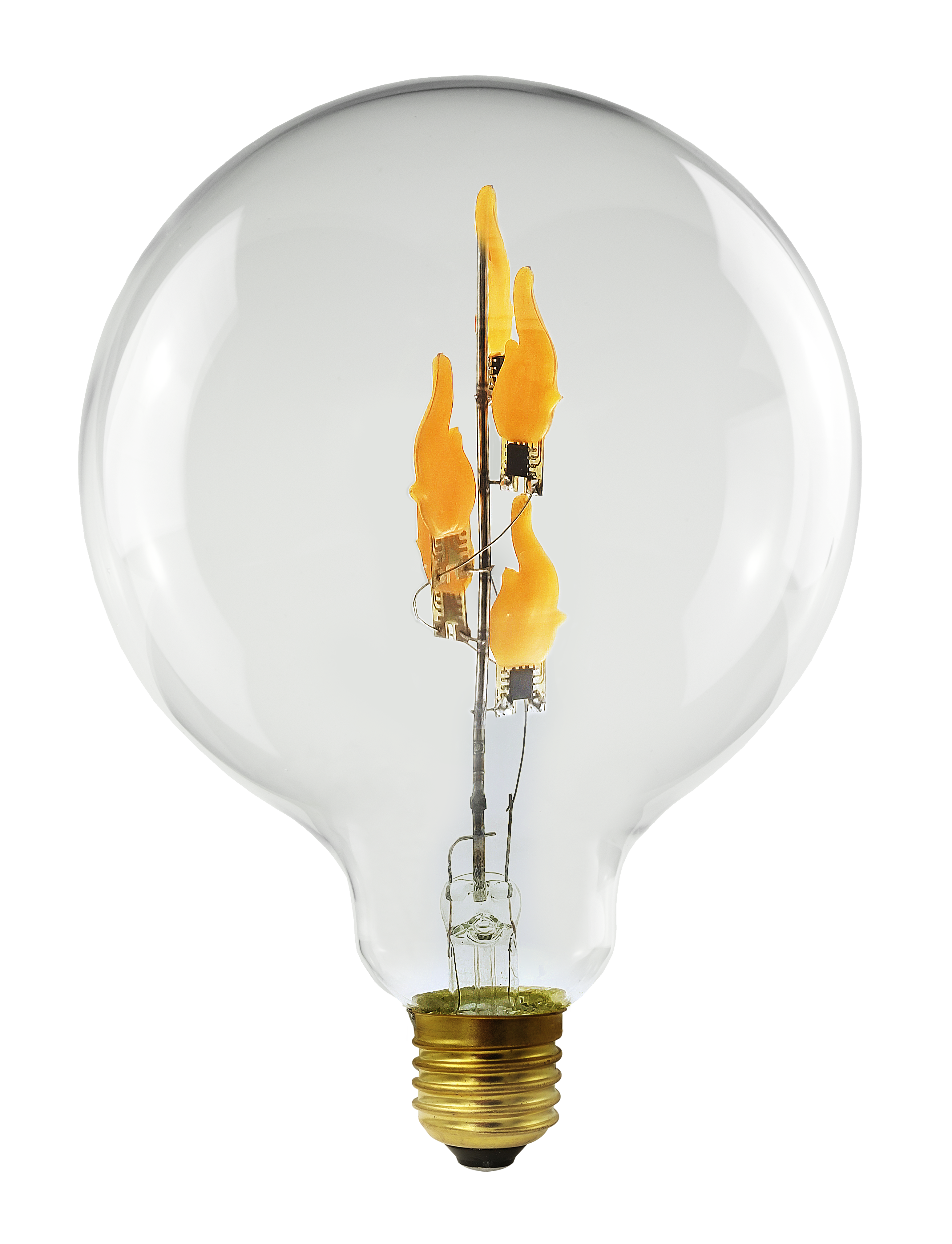 Segula Fire Flame Line LED Globe 125 Big Up Klar E27 1W <60lm 1800K - Segula | Bellalite