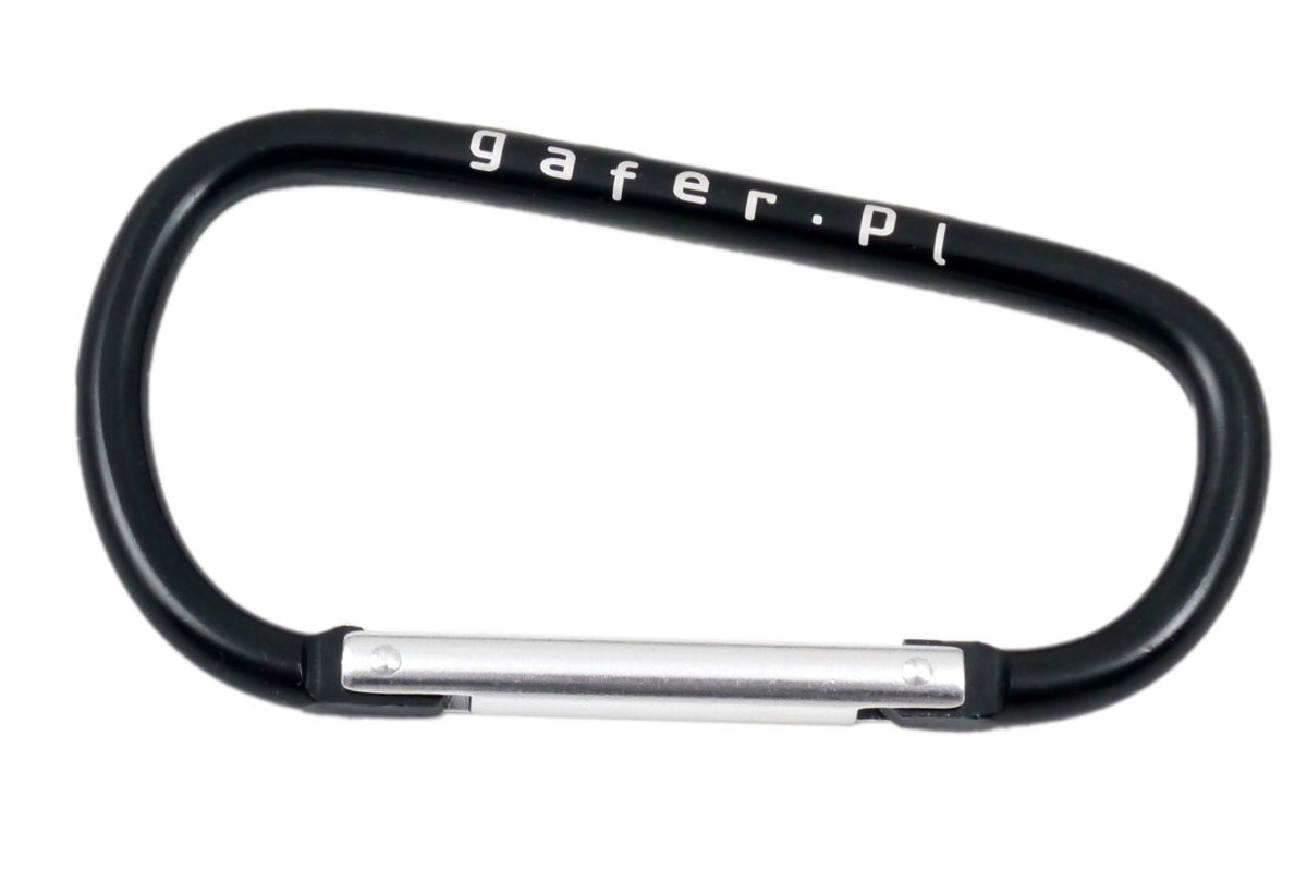 Aluminum Carabiner Clip 13cm Svart - Gafer.pl | Bellalite
