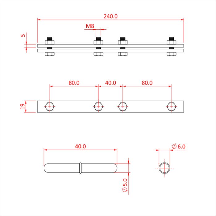 Doughty Studio Rail 80 Joiner Kit Silver - Doughty | Bellalite Doughty Studio Rail 80 Joiner Kit Silver - Doughty | Bellalite