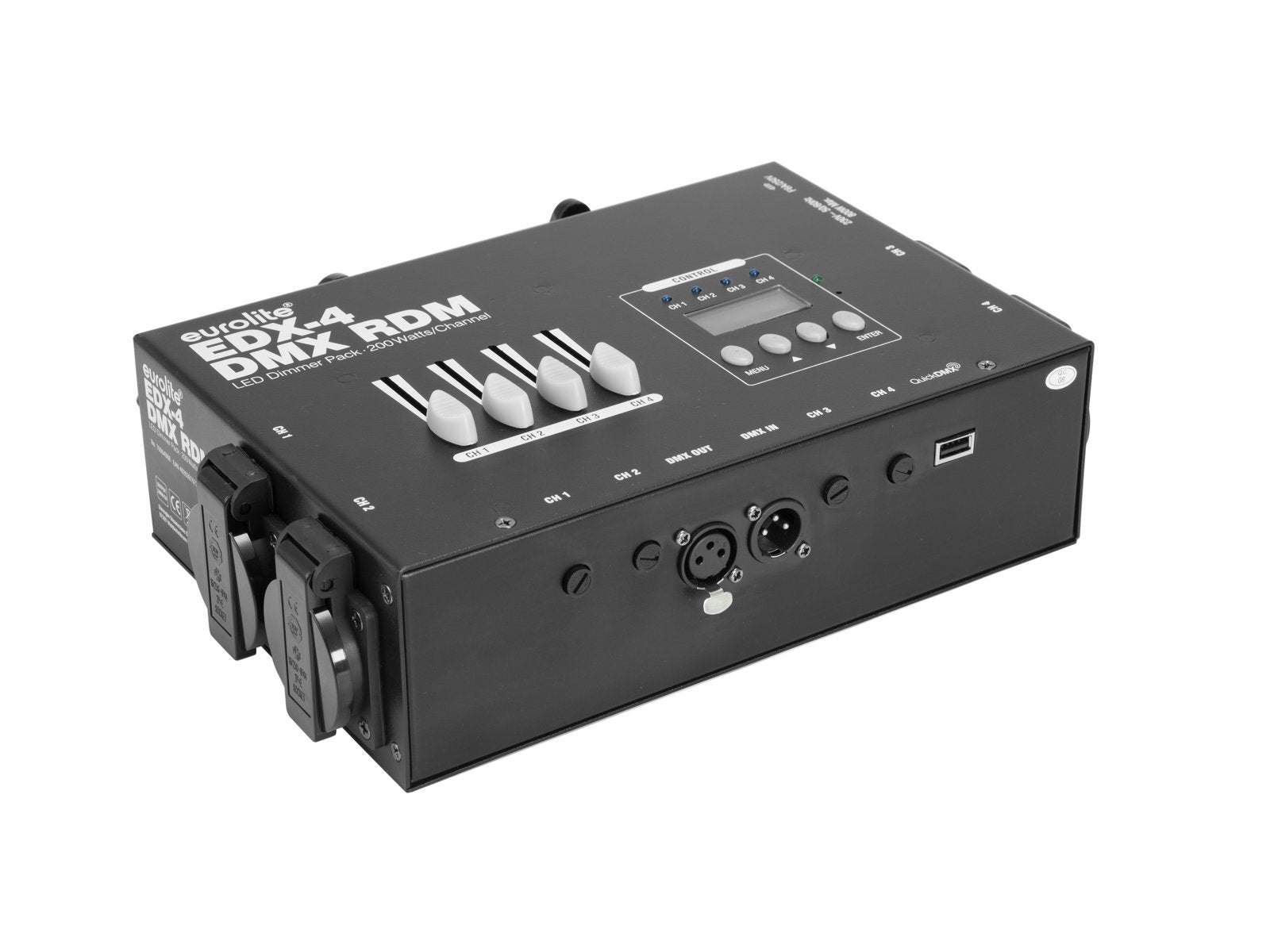 EDX-4 DMX RDM LED Dimmer Pack 4x 200W - Eurolite | Bellalite