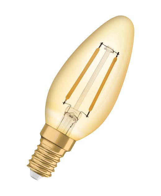 Vintage 1906 LED Kron Guld 2400K - Ledvance | Bellalite Vintage 1906 LED Kron Guld 2400K - Ledvance | Bellalite