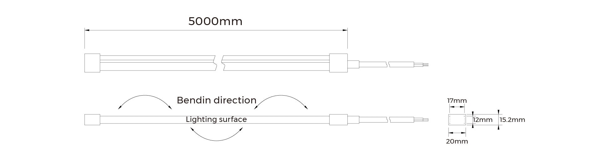 Colors Silicone Neon Strip NMS1217 RGB SPI 24V 18W/m IP67 - Colors | Bellalite