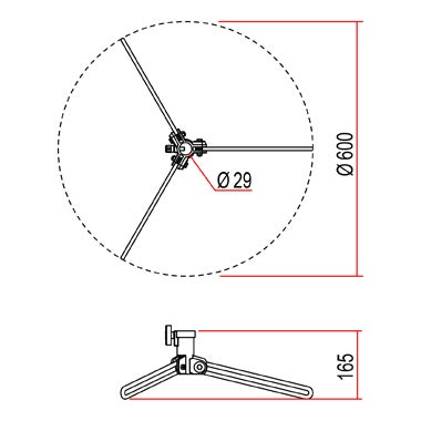 Doughty Nipper Stand Folding Base - Doughty | Bellalite