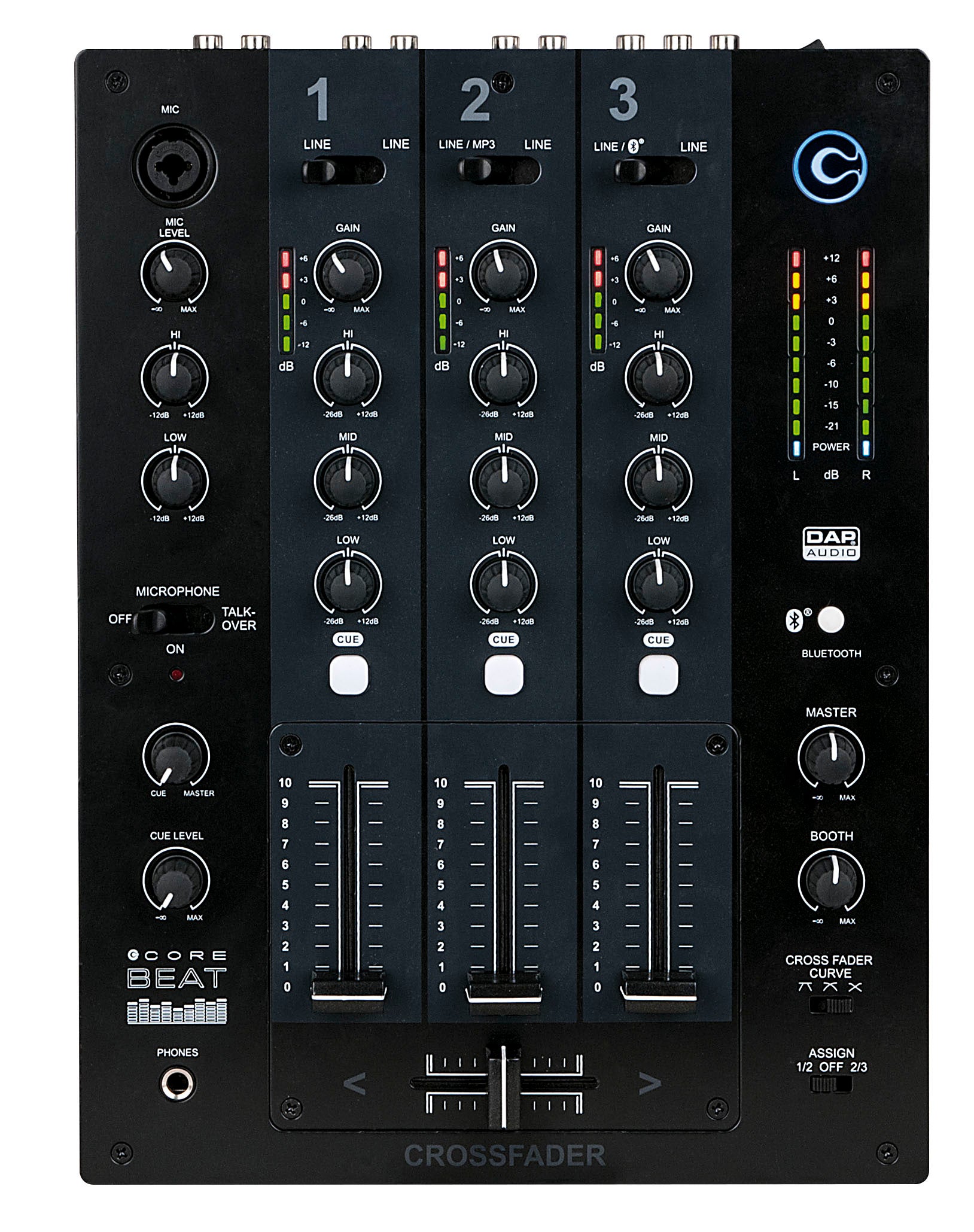 Ljudmixer DAP CORE Beat 3 Channel DJ mixer - DAP | Bellalite
