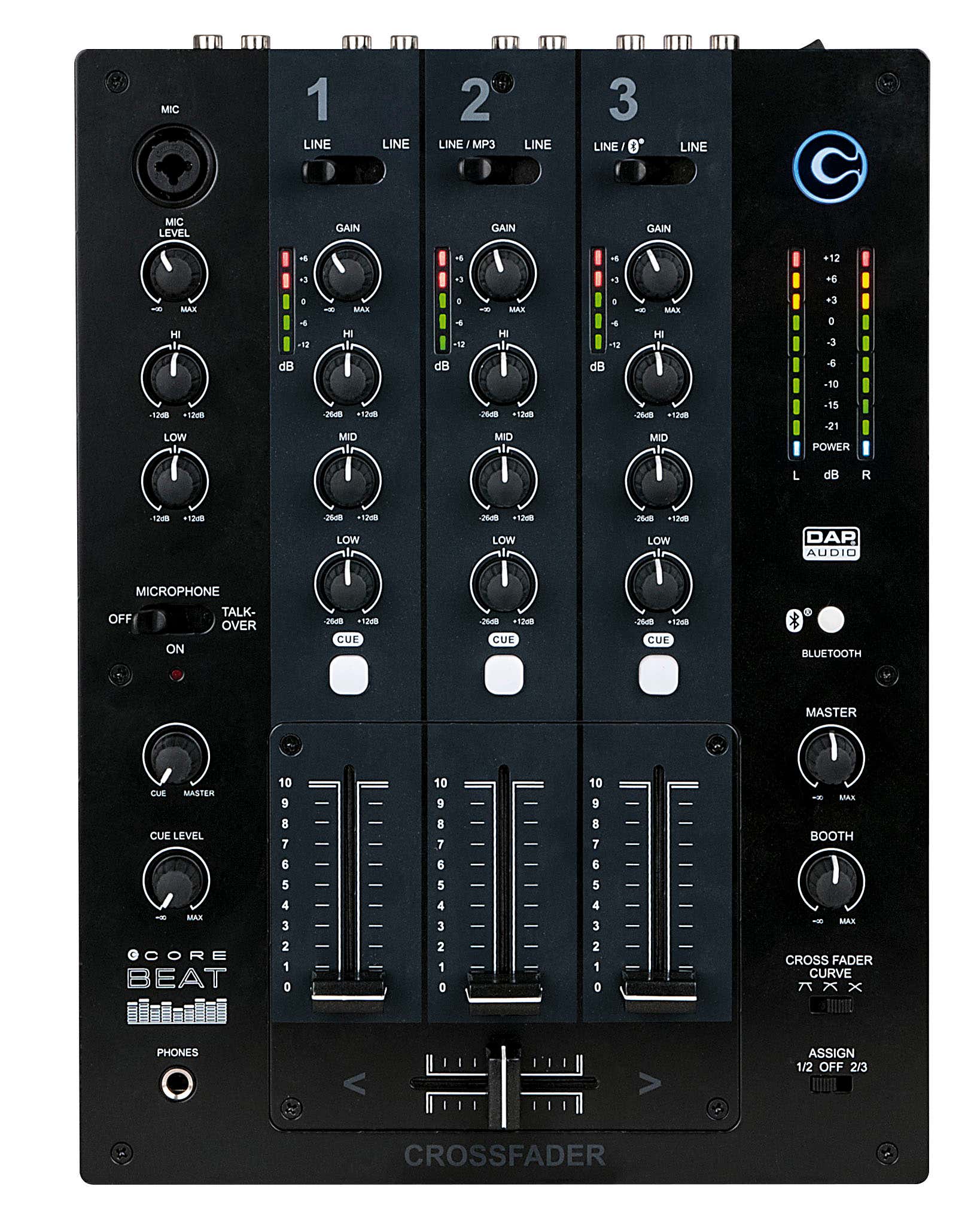 Ljudmixer DAP CORE Beat 3 Channel DJ mixer - DAP | Bellalite Ljudmixer DAP CORE Beat 3 Channel DJ mixer - DAP | Bellalite