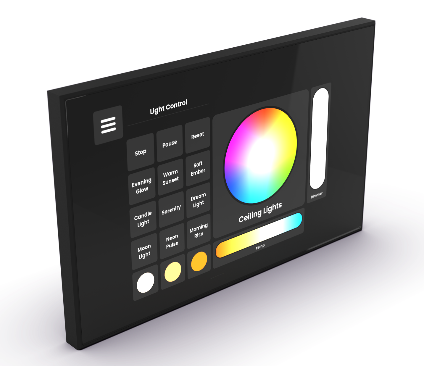 Nicolaudie NATOUCH-8 Wallmount Touch Panel - Nicolaudie Architectural | Bellalite