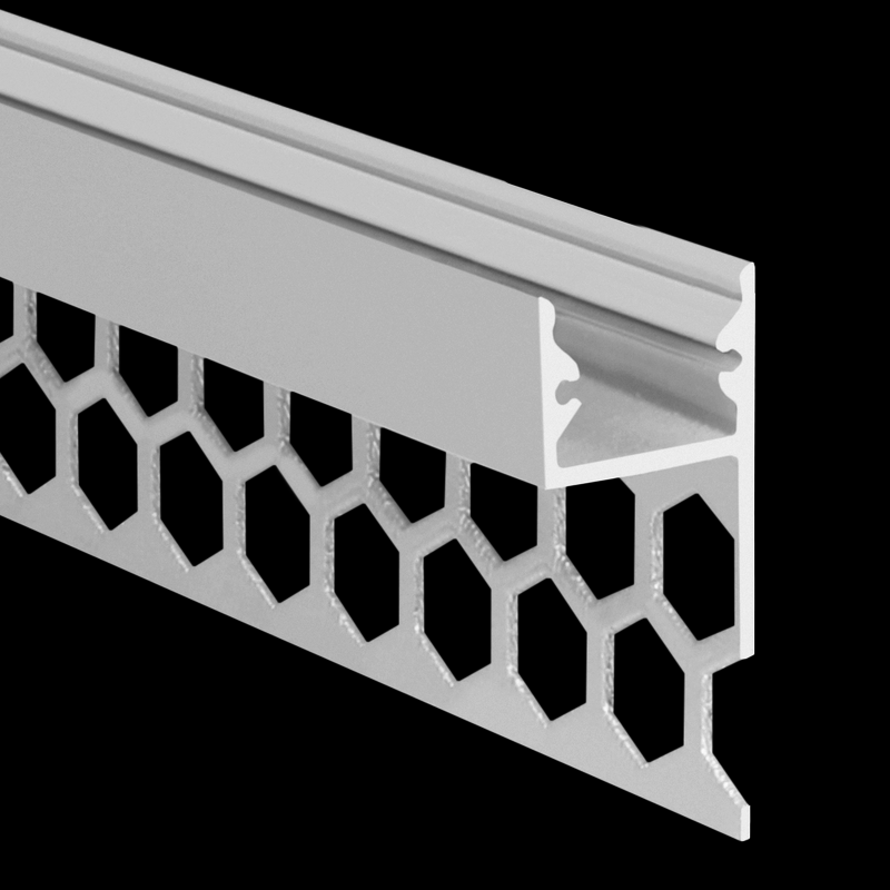 Aluminiumprofil S-Line Tiles Top, 2m Vit - PROLED | Bellalite