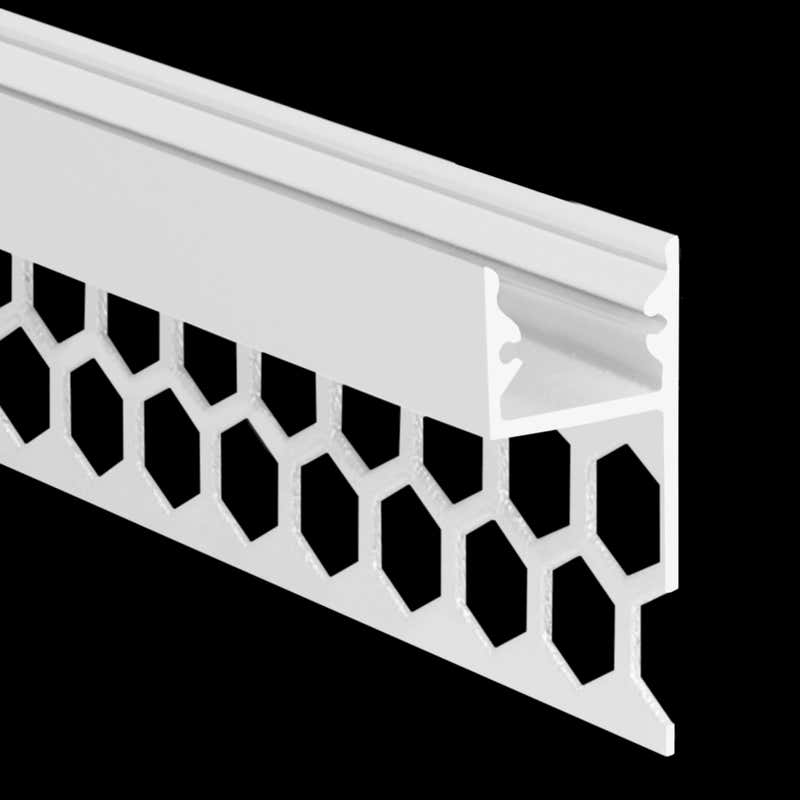 Aluminiumprofil S-Line Tiles Top, 2m Vit - PROLED | Bellalite Aluminiumprofil S-Line Tiles Top, 2m Vit - PROLED | Bellalite