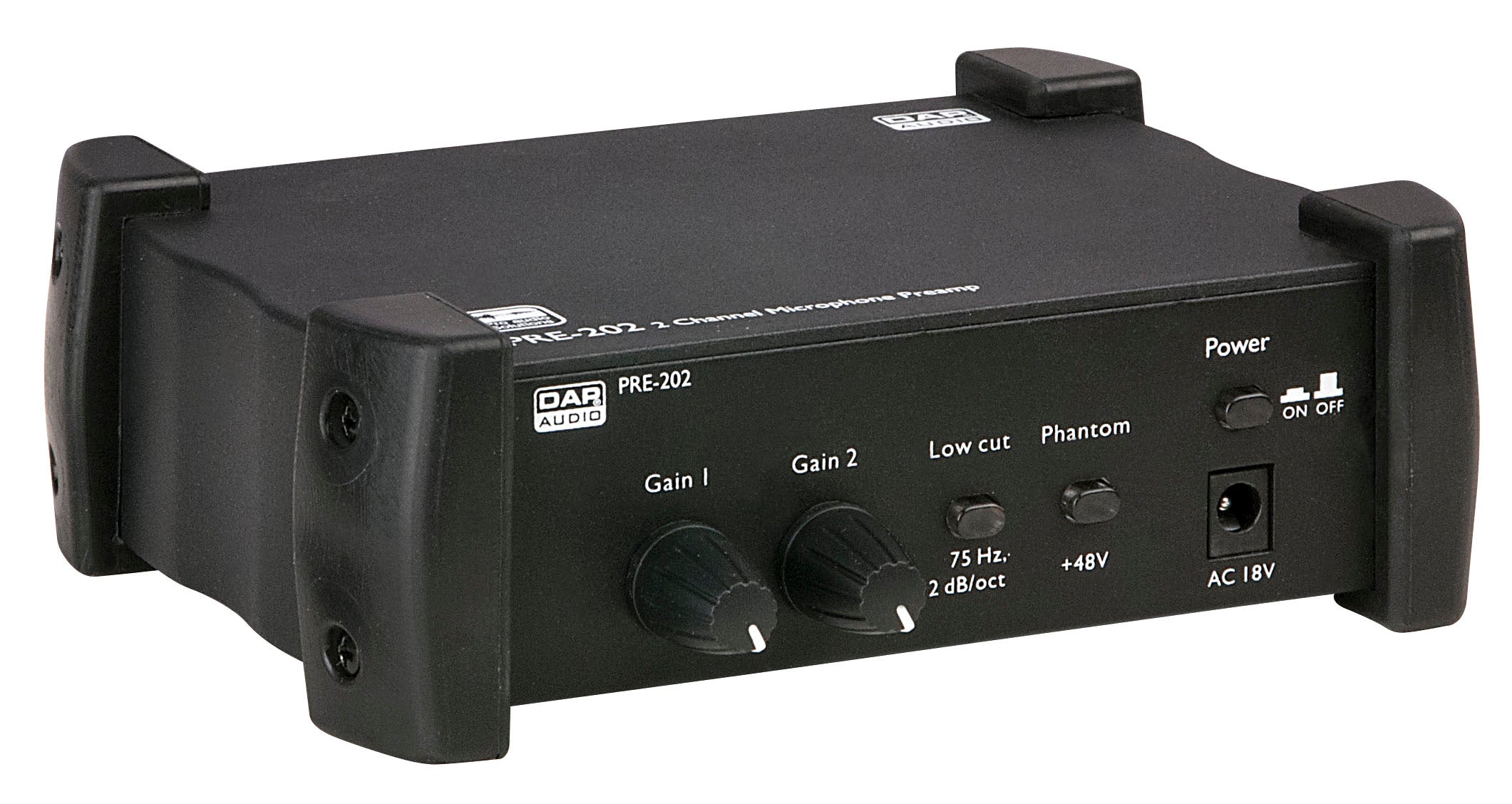 PRE-202 2 Channel Microphone Preamp - DAP | Bellalite