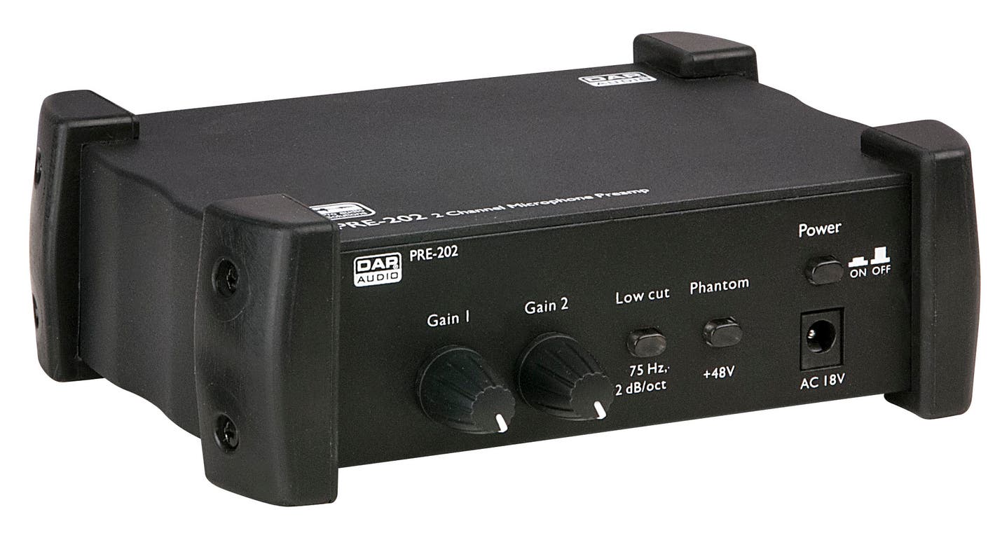 PRE-202 2 Channel Microphone Preamp - DAP | Bellalite PRE-202 2 Channel Microphone Preamp - DAP | Bellalite
