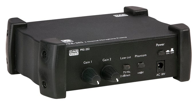 PRE-202 2 Channel Microphone Preamp - DAP | Bellalite PRE-202 2 Channel Microphone Preamp - DAP | Bellalite