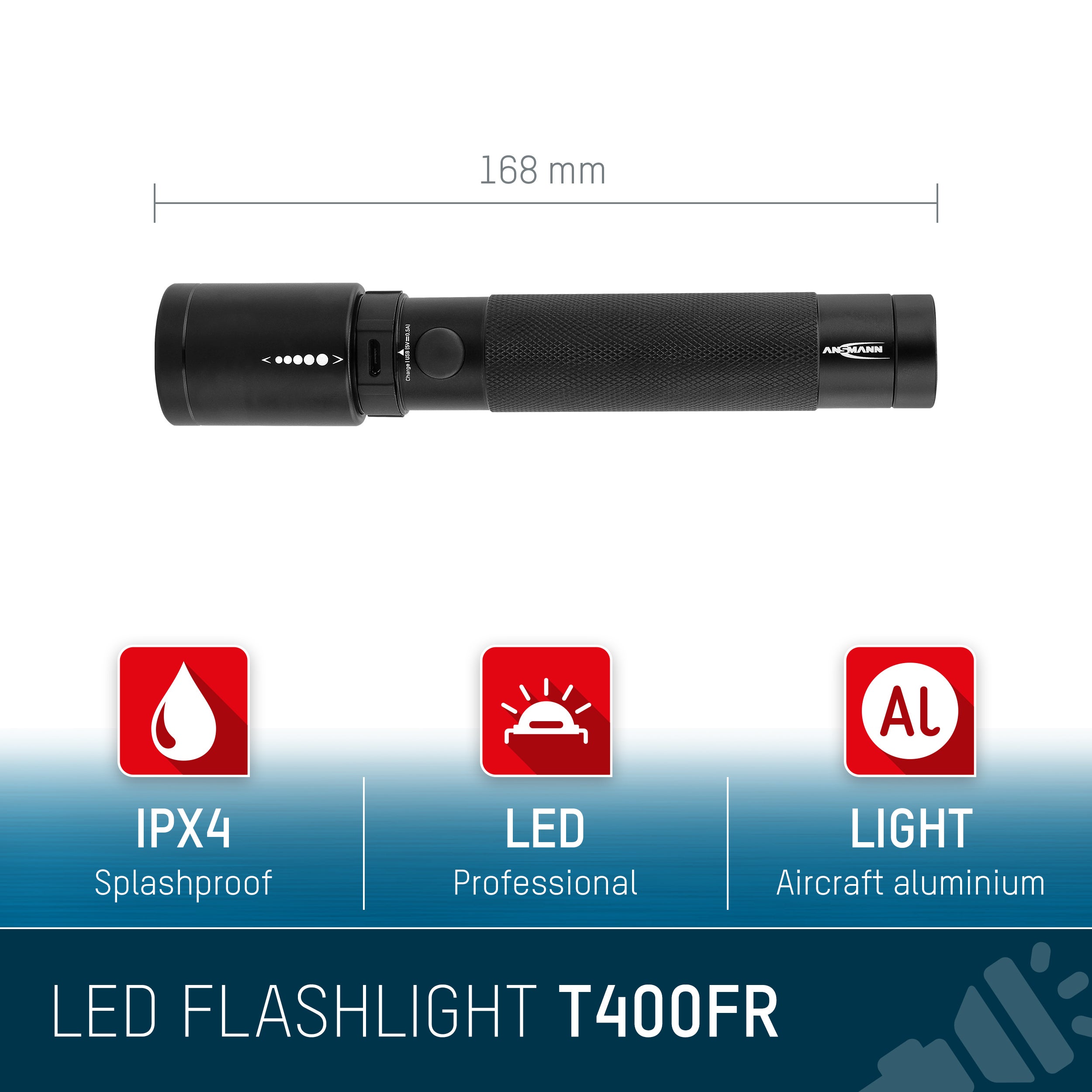 Ficklampa Future T400FR  - Ansmann | Bellalite