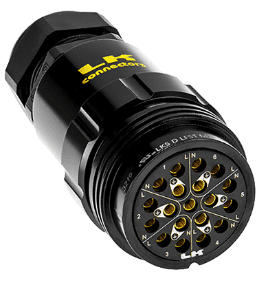 LKS 19-Pin Socapex Style Long Kabelhona - LK Connectors | Bellalite