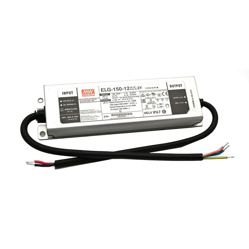 Mean Well ELG-150-12 Euro 12V 120W IP67  - Mean Well | Bellalite