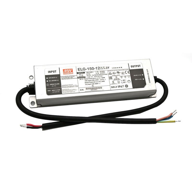 Mean Well ELG-150-12 Euro 12V 120W IP67 - Mean Well | Bellalite Mean Well ELG-150-12 Euro 12V 120W IP67 - Mean Well | Bellalite