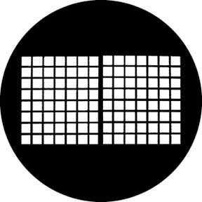 Warehouse Window Metallgobo, D-Size (53,3mm) - Rosco | Bellalite