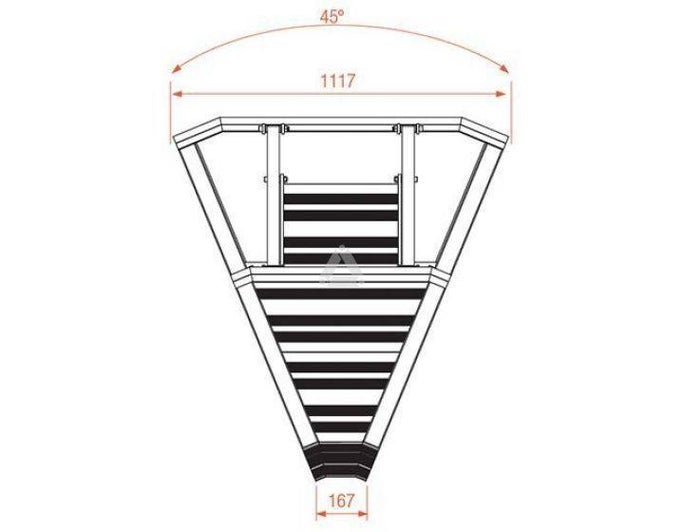 StageDex Crowd Barrier Corner 45° Inside - Prolyte | Bellalite StageDex Crowd Barrier Corner 45° Inside - Prolyte | Bellalite