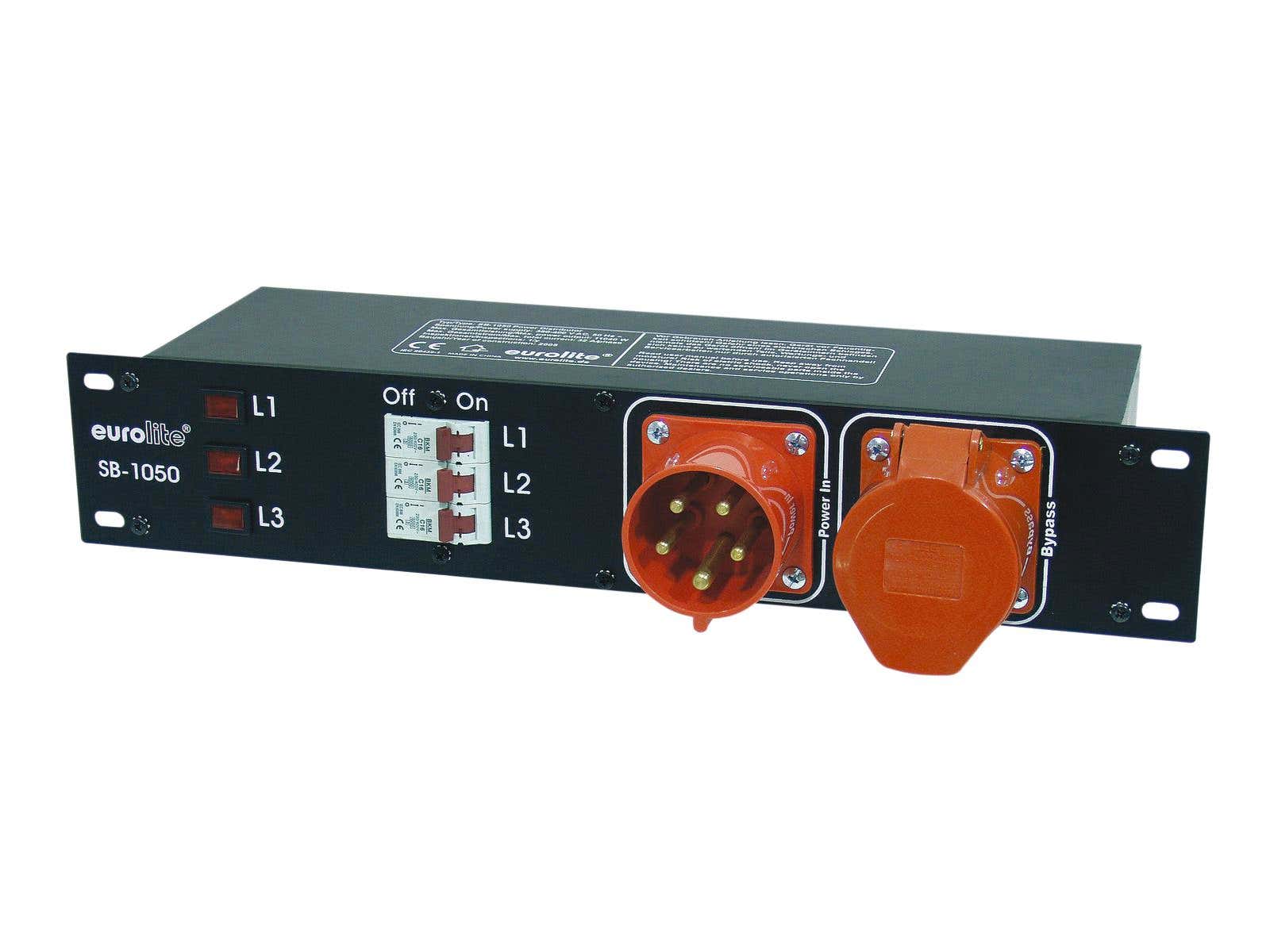 Elcentral, SB-1050 Power Distributor 32A 5P IN / 6x Schuko +32A 5P UT - Eurolite | Bellalite Elcentral, SB-1050 Power Distributor 32A 5P IN / 6x Schuko +32A 5P UT - Eurolite | Bellalite