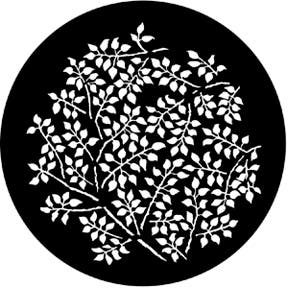 Branching Leaves (Negative) Metallgobo, B-Size (86mm) - Rosco | Bellalite Branching Leaves (Negative) Metallgobo, B-Size (86mm) - Rosco | Bellalite