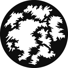 Jagged Breakup Metallgobo, B-Size (86mm) - Rosco | Bellalite
