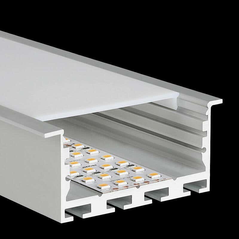 Aluminiumprofil L-Line Rec 24 ST, 5m Alu - PROLED | Bellalite Aluminiumprofil L-Line Rec 24 ST, 5m Alu - PROLED | Bellalite