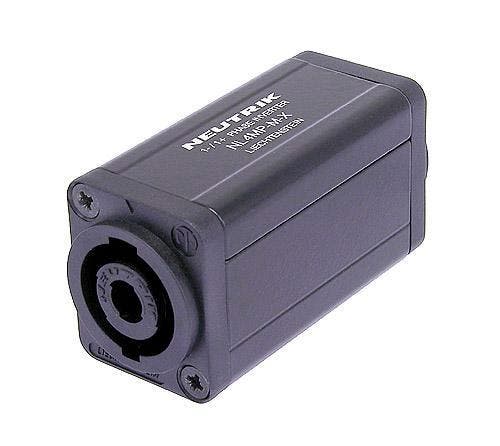 Neutrik Adapter NL4MP / NL4MP Fasvända 1+/1-, 1-/1+, 2+/2- not connected - Neutrik | Bellalite Neutrik Adapter NL4MP / NL4MP Fasvända 1+/1-, 1-/1+, 2+/2- not connected - Neutrik | Bellalite
