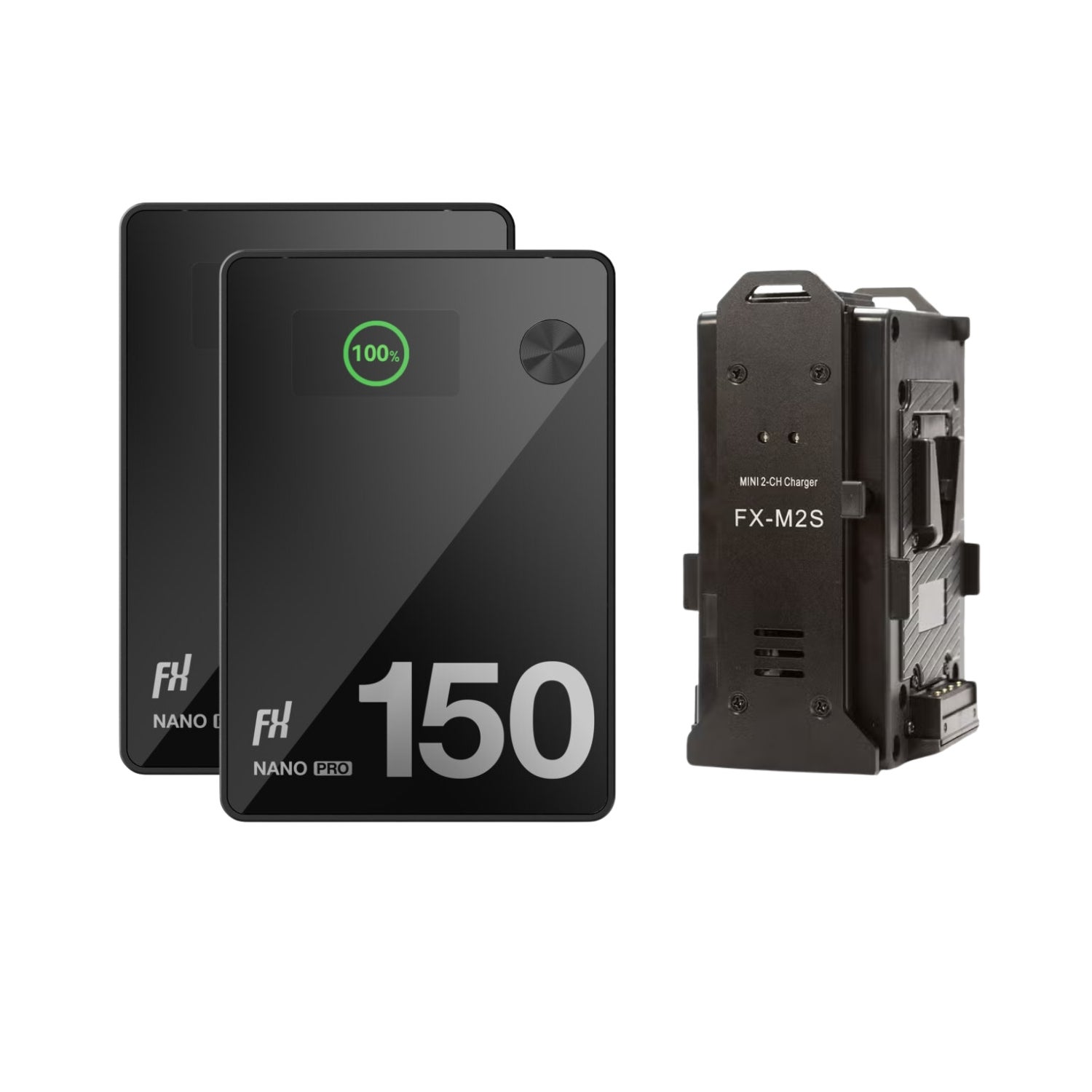 FXLION 2x NANO PRO 150 14,4V 147Wh + 1x 2 CH Mini Charger - FXLION | Bellalite