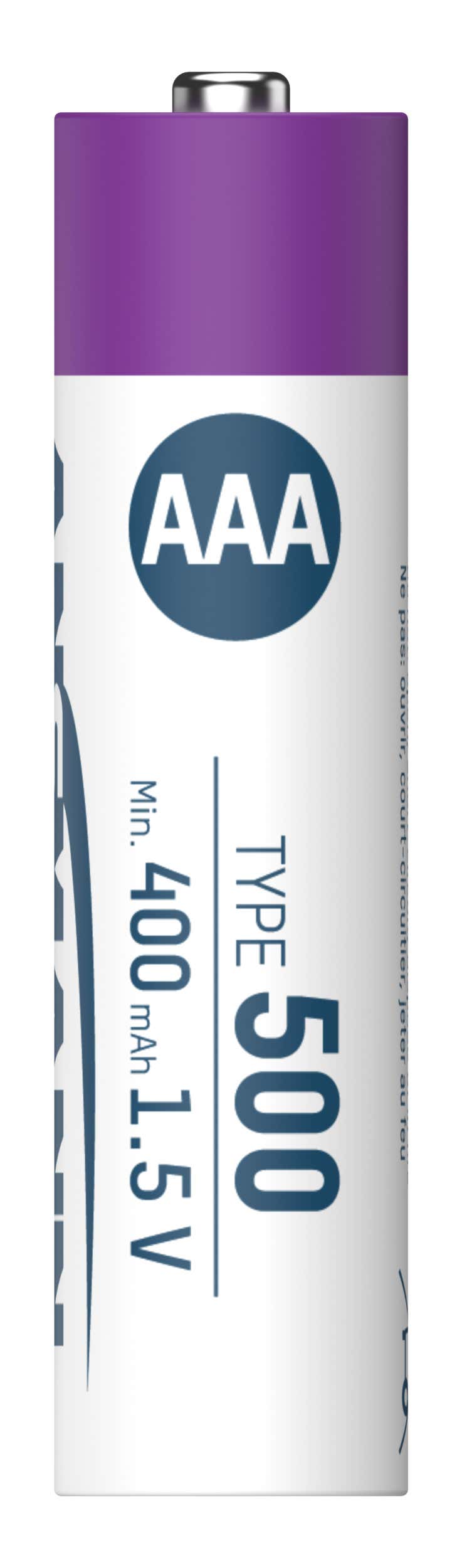 Li-ion Rechargeable battery AAA 400mAh 4-pack - Ansmann | Bellalite Li-ion Rechargeable battery AAA 400mAh 4-pack - Ansmann | Bellalite