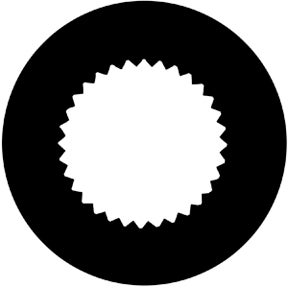 Vignette Aperture 2 Metallgobo, Size: (ange storlek) - Rosco | Bellalite