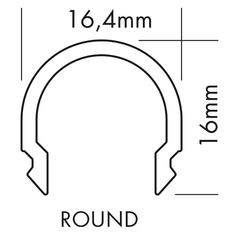 Plastic Cover S-Line Round, per meter Frost - PROLED | Bellalite Plastic Cover S-Line Round, per meter Frost - PROLED | Bellalite