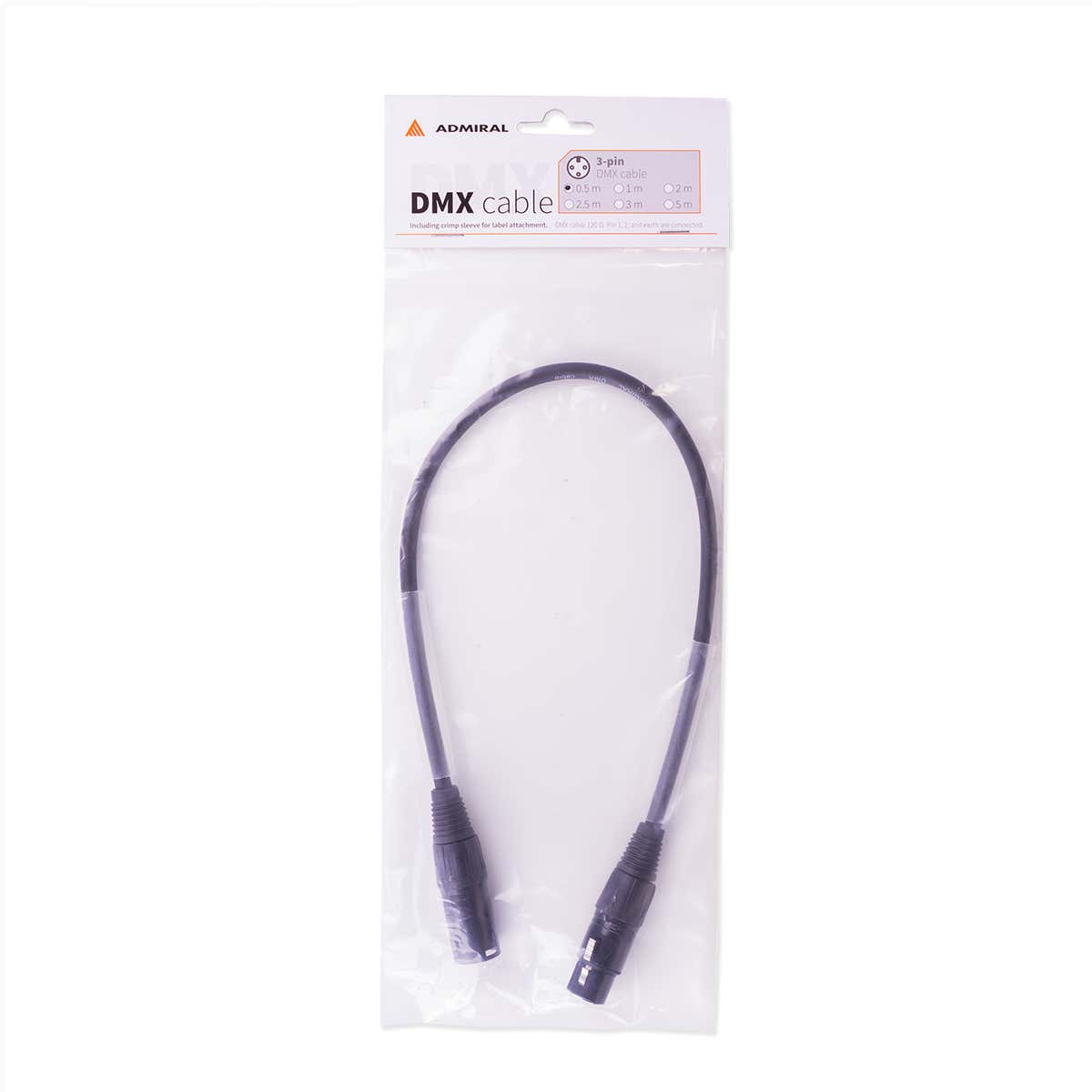DMX-kabel Admiral, 3-pol 0,5 m - Admiral Staging | Bellalite DMX-kabel Admiral, 3-pol 0,5 m - Admiral Staging | Bellalite