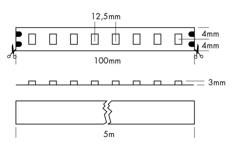 Flex Strip IP53 400, per meter 2400K - PROLED | Bellalite Flex Strip IP53 400, per meter 2400K - PROLED | Bellalite