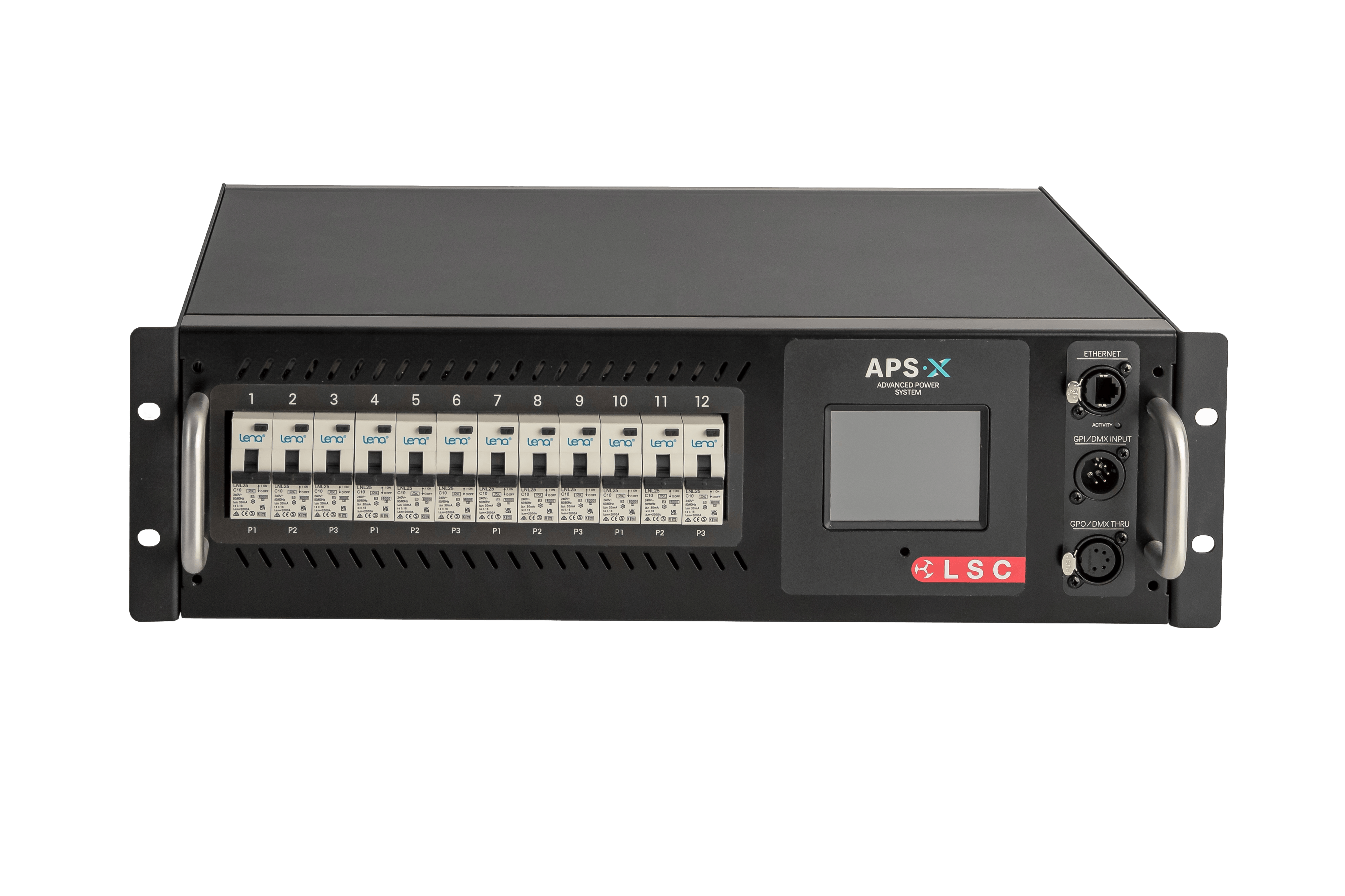 LSC APSX 12x 16A PDU Rackmount - LSC Control Systems | Bellalite