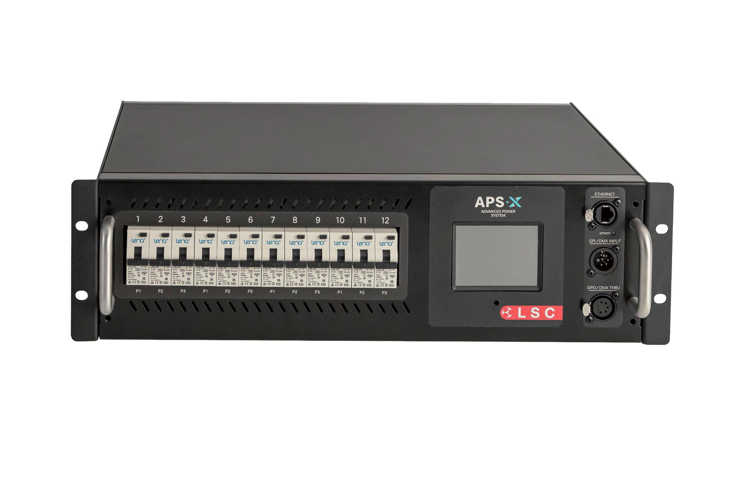 LSC APSX 12x 16A PDU Rackmount 2x Socapex - LSC Control Systems | Bellalite LSC APSX 12x 16A PDU Rackmount 2x Socapex - LSC Control Systems | Bellalite