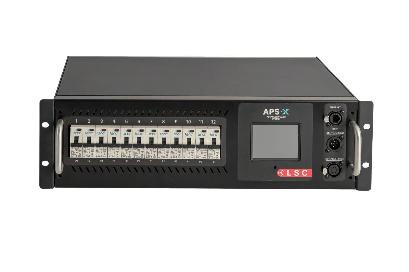 LSC APSX 12x 16A PDU Rackmount 2x Socapex - LSC Control Systems | Bellalite LSC APSX 12x 16A PDU Rackmount 2x Socapex - LSC Control Systems | Bellalite