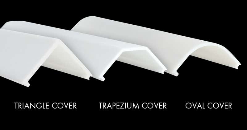 Plastic Cover C-Line Trapezium, 3m Frost - PROLED | Bellalite Plastic Cover C-Line Trapezium, 3m Frost - PROLED | Bellalite